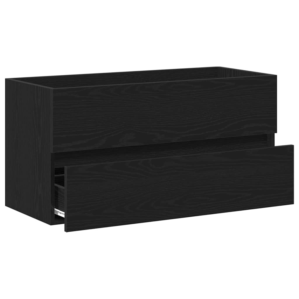 Kupaonski ormarić za sudoper Crni hrast 90 x 38,5 x 45 cm