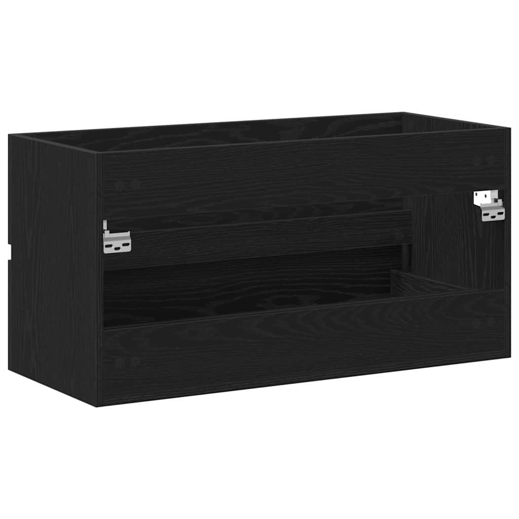 Kupaonski ormarić za sudoper Crni hrast 90 x 38,5 x 45 cm