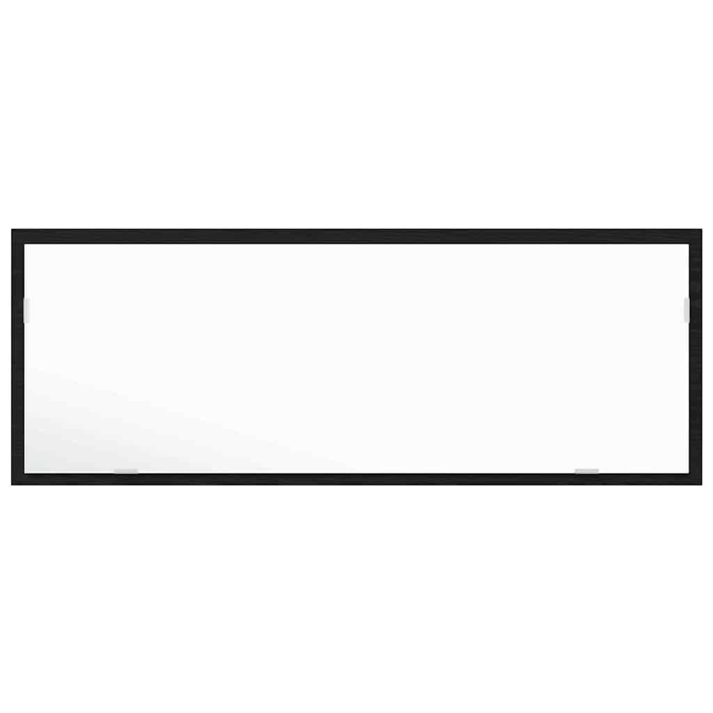 LED kupaonsko ogledalo Zidne Crni hrast 100 x 8,5 x 37 cm Stakl