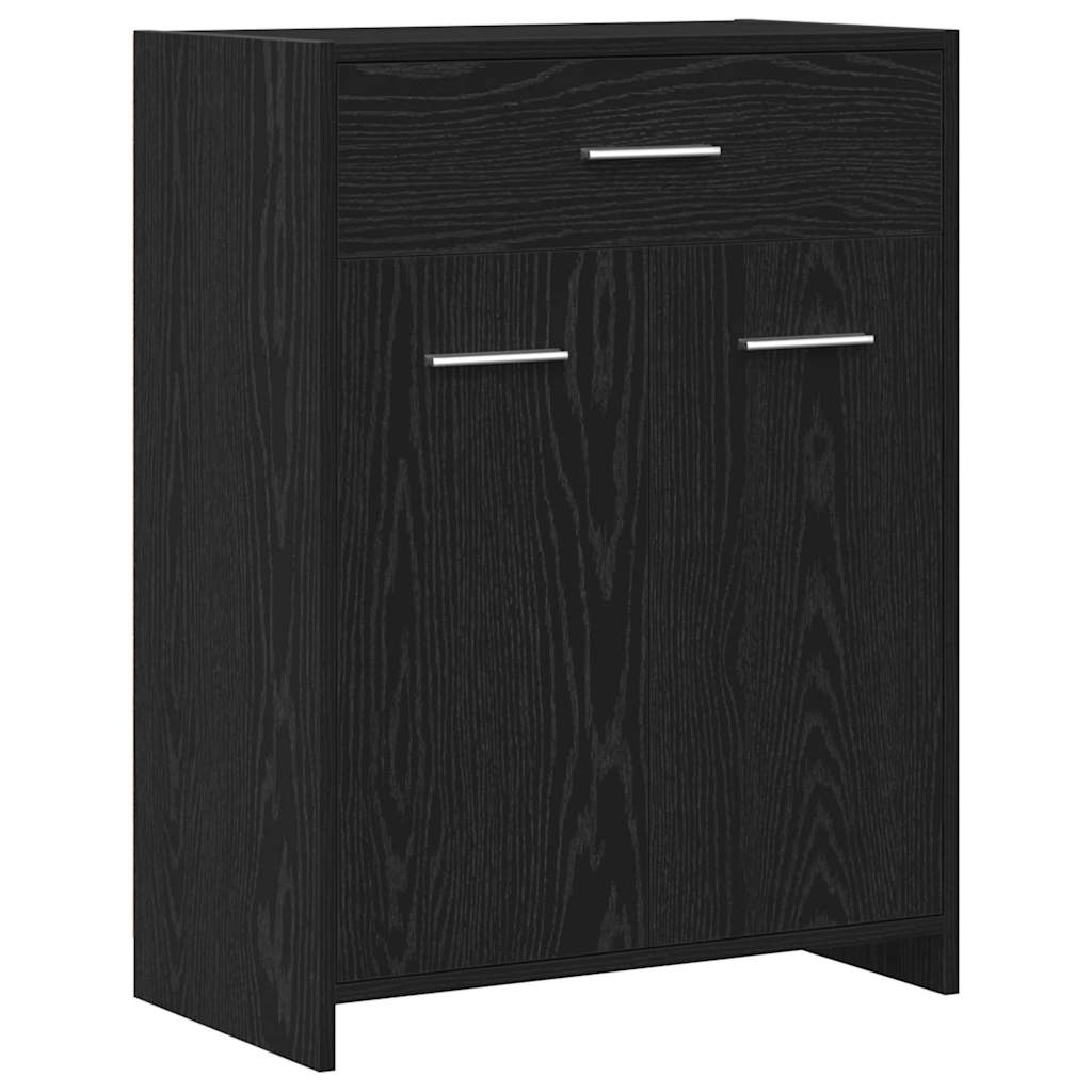 Kupaonski ormar Crni hrast 60 x 33 x 80 cm Konstruirano drvo