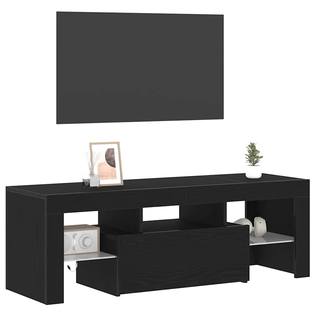 TV ormar Crni hrast 120 x 35 x 40 cm Konstruirano drvo