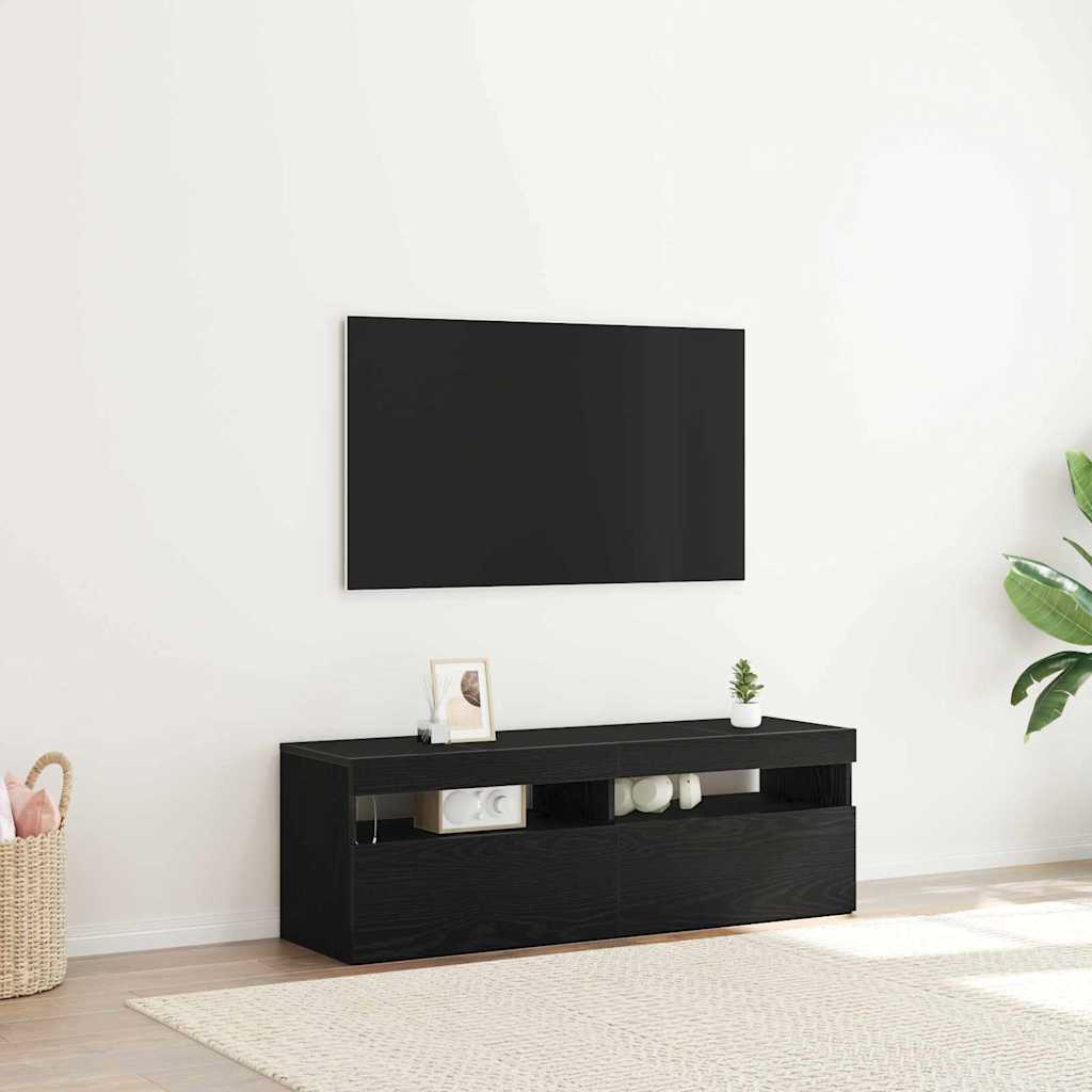TV ormar Crni hrast 120 x 35 x 40 cm Konstruirano drvo
