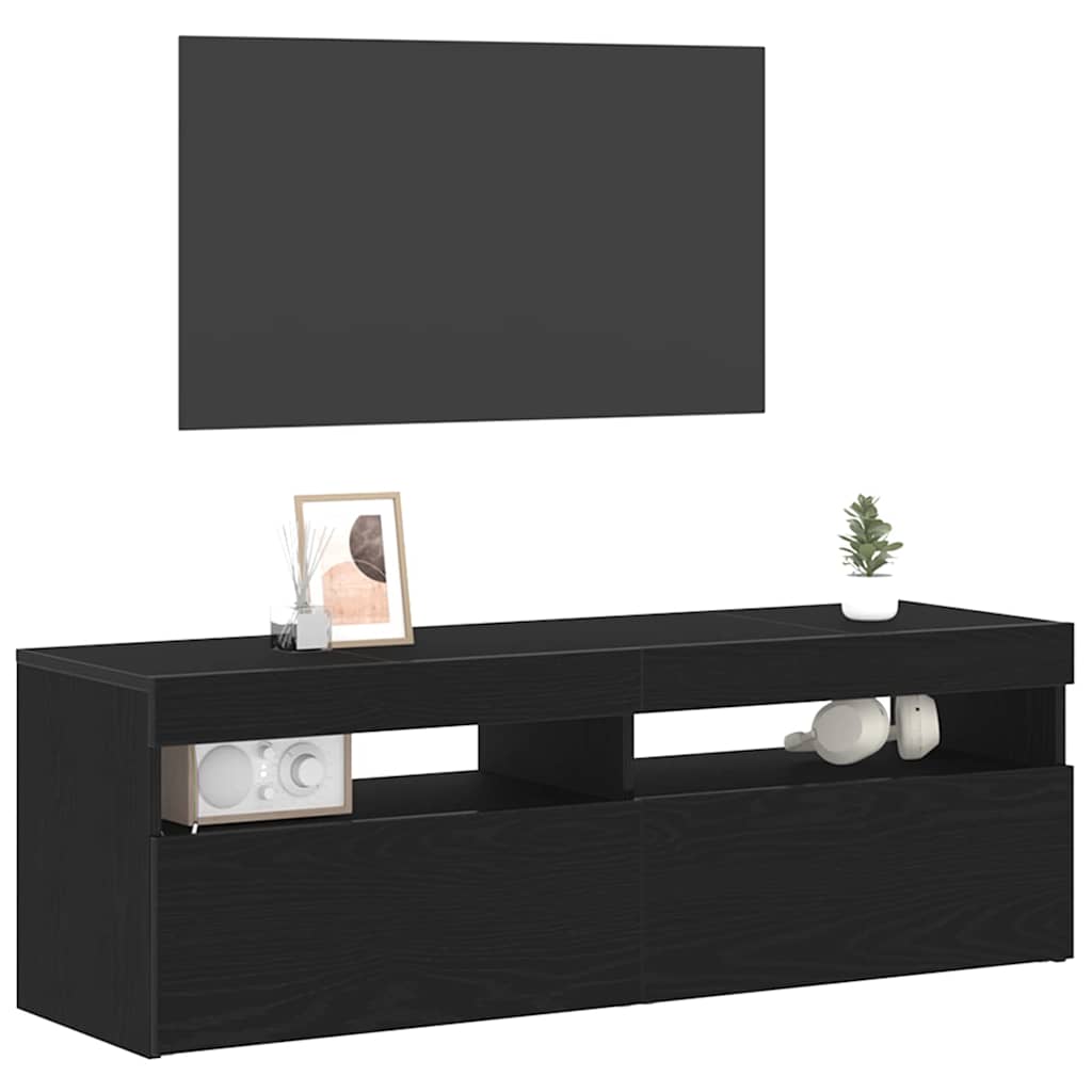 TV ormar Crni hrast 120 x 35 x 40 cm Konstruirano drvo