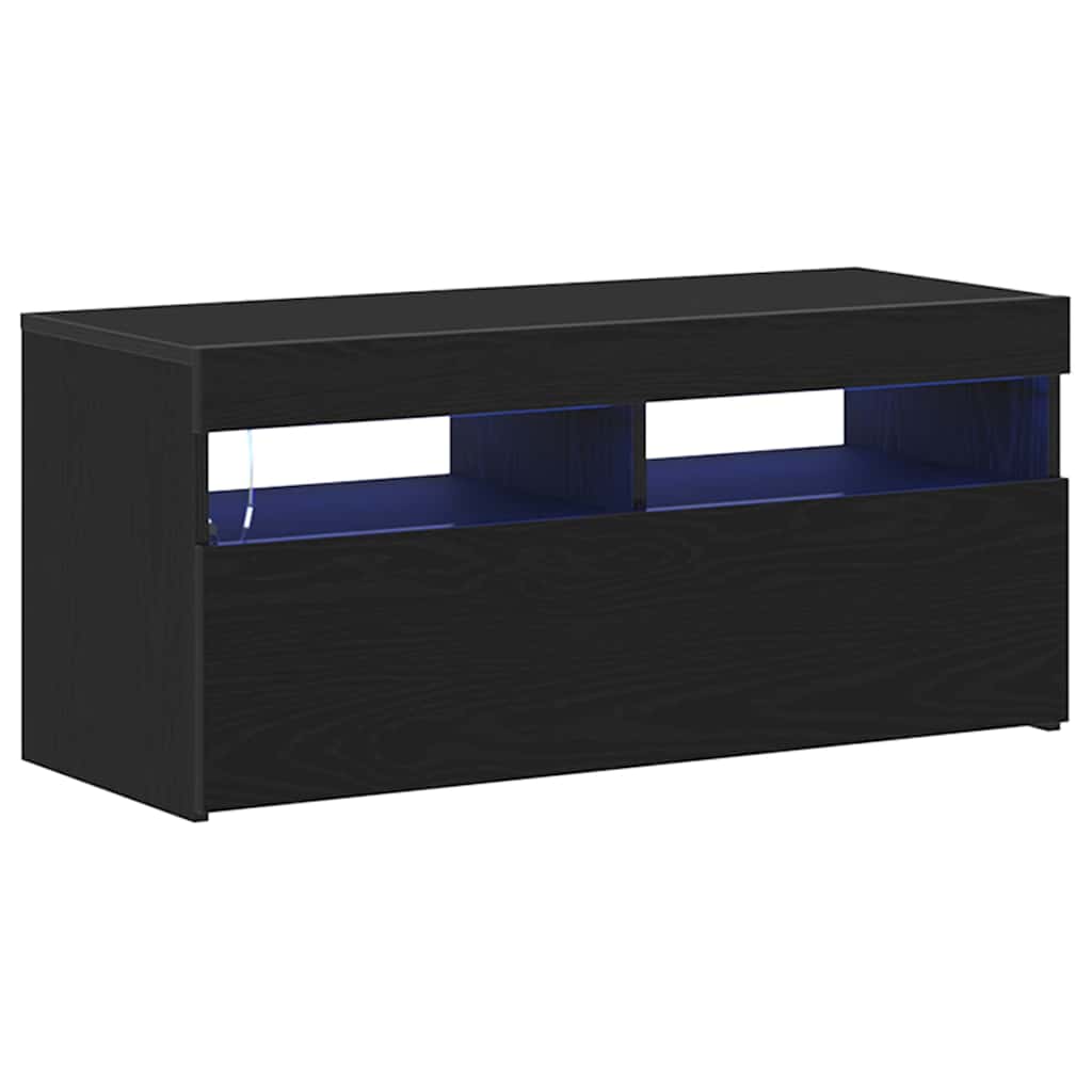 TV ormar Crni hrast 90 x 35 x 40 cm Konstruirano drvo