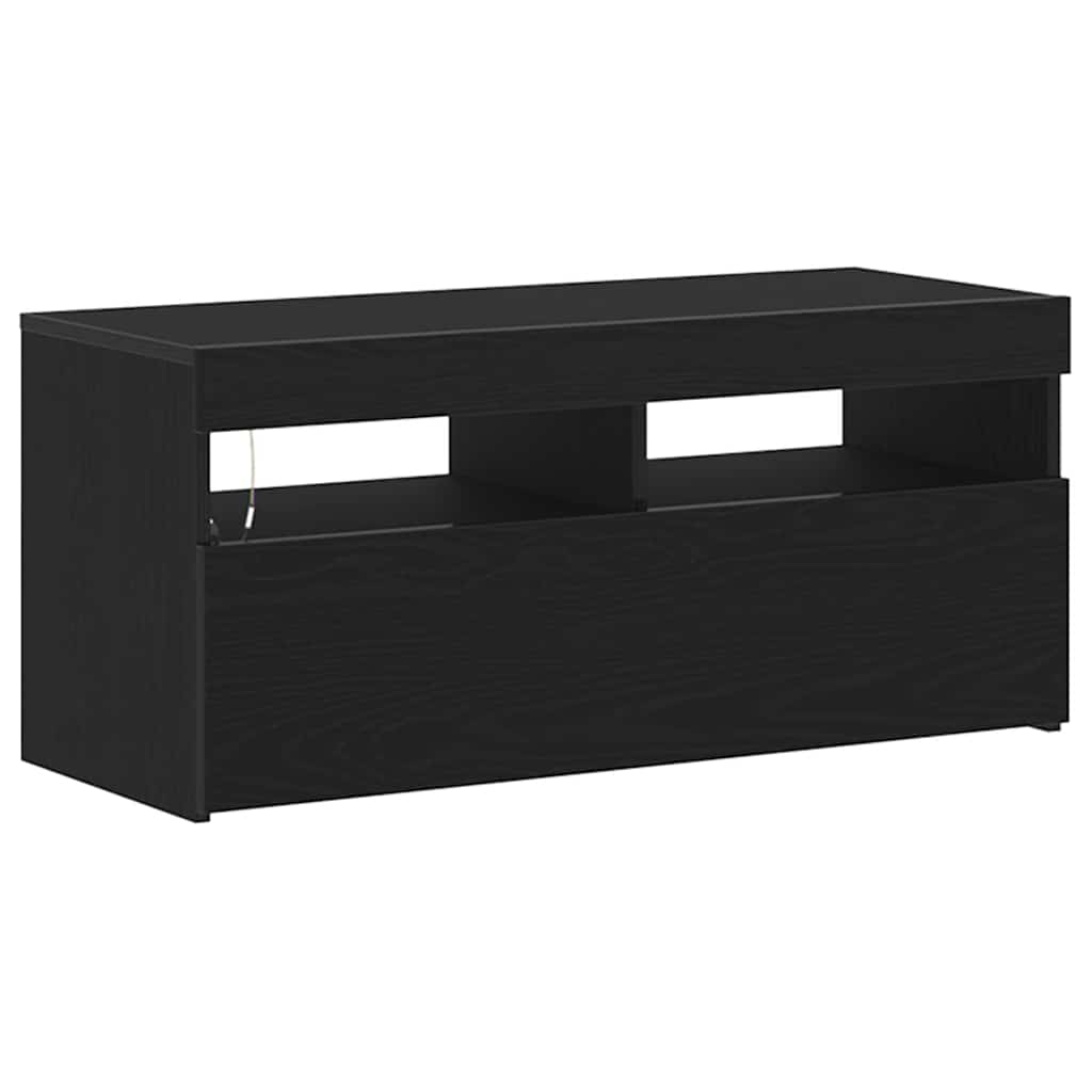 TV ormar Crni hrast 90 x 35 x 40 cm Konstruirano drvo