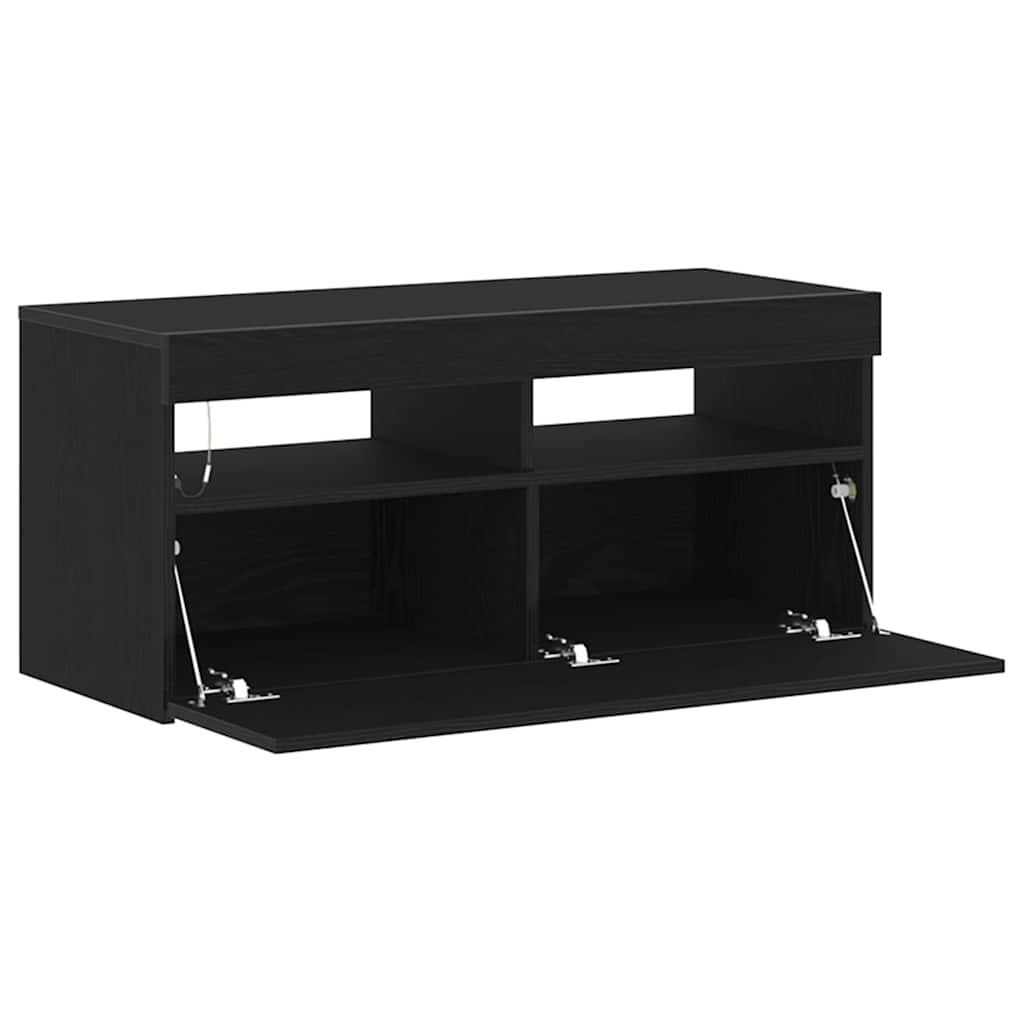 TV ormar Crni hrast 90 x 35 x 40 cm Konstruirano drvo