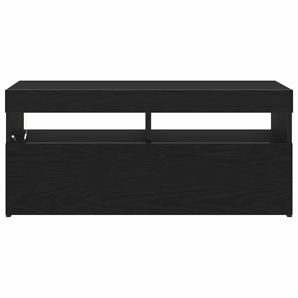 TV ormar Crni hrast 90 x 35 x 40 cm Konstruirano drvo