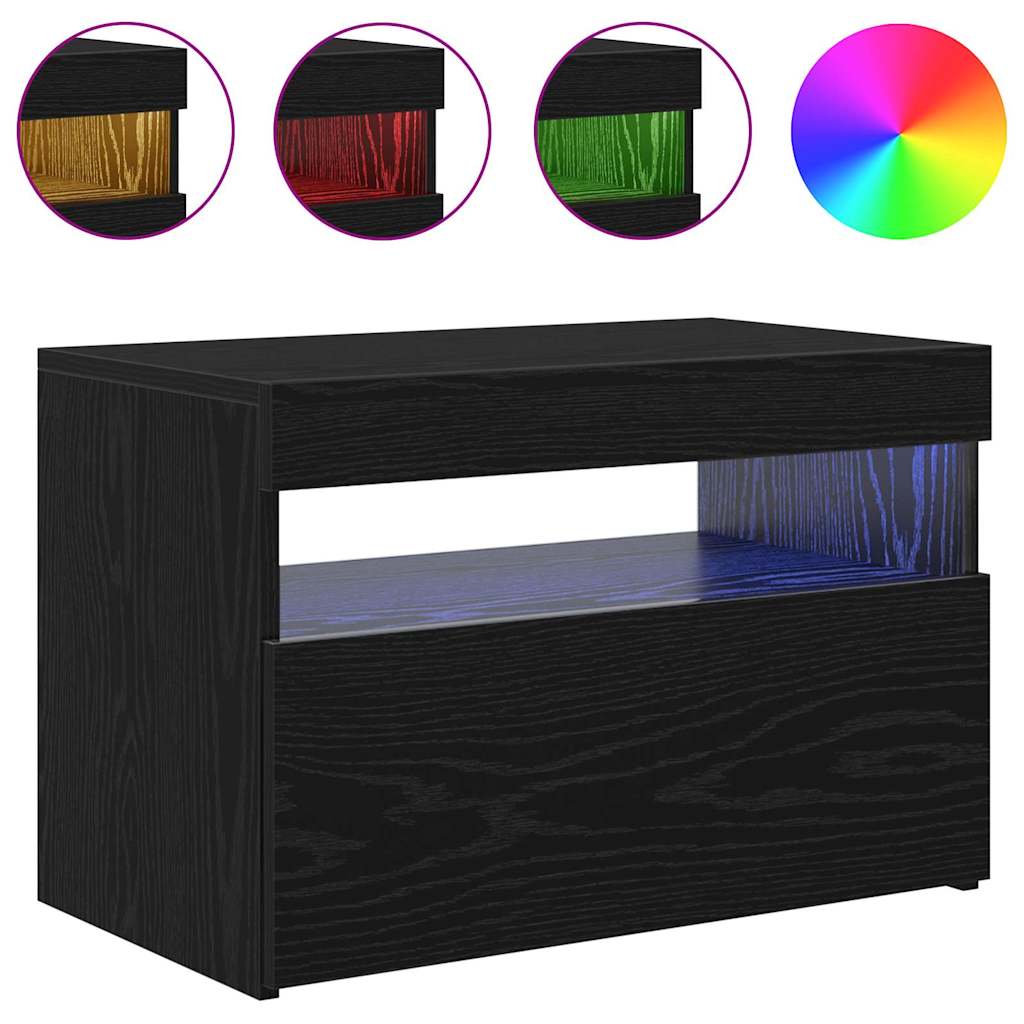 TV ormar Crni hrast 60 x 35 x 40 cm Konstruirano drvo