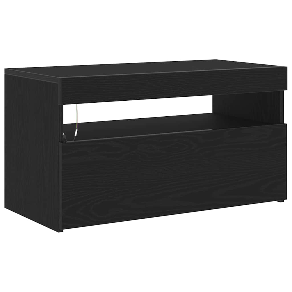 TV ormar Crni hrast 75 x 35 x 40 cm Konstruirano drvo