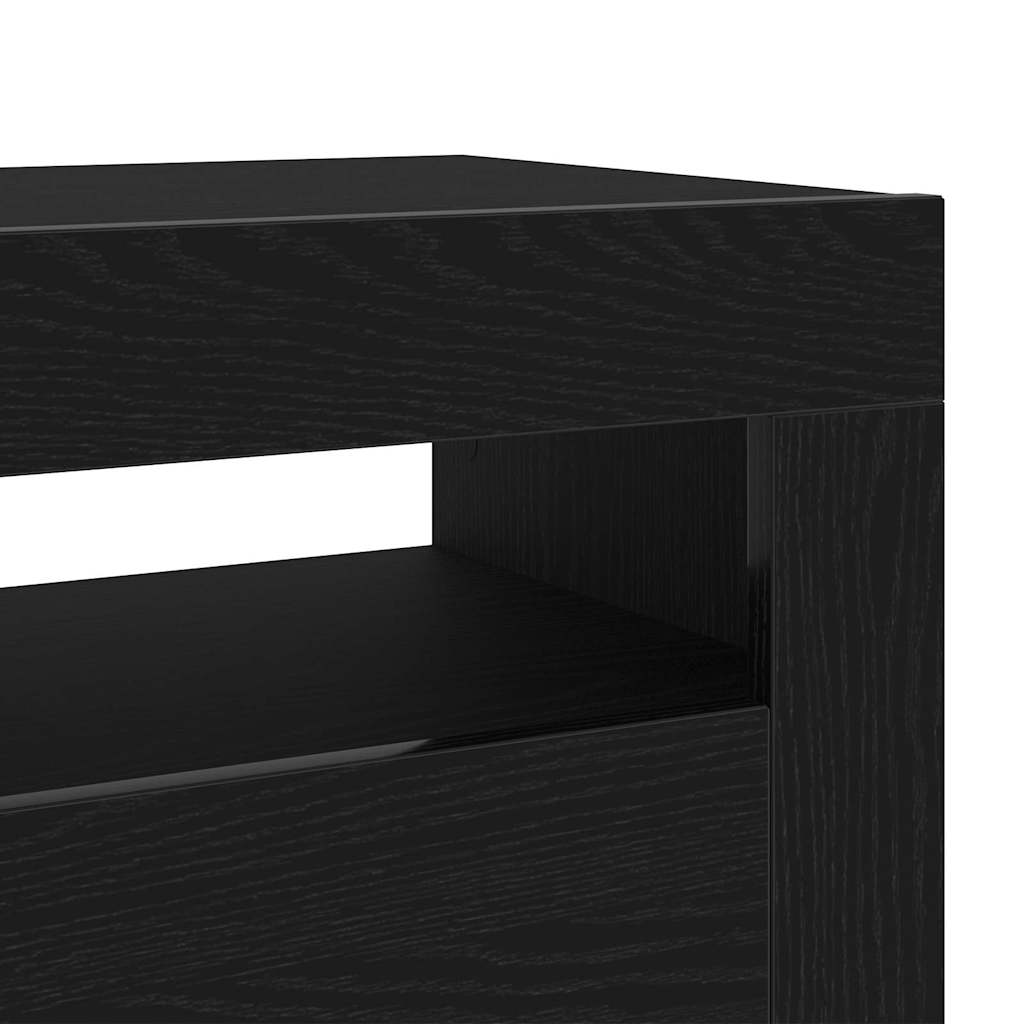 TV ormar 2 pcs Crni hrast 75 x 35 x 40 cm Konstruirano drvo