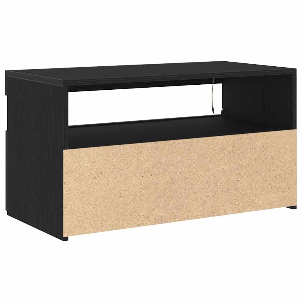 TV ormar 2 pcs Crni hrast 75 x 35 x 40 cm Konstruirano drvo