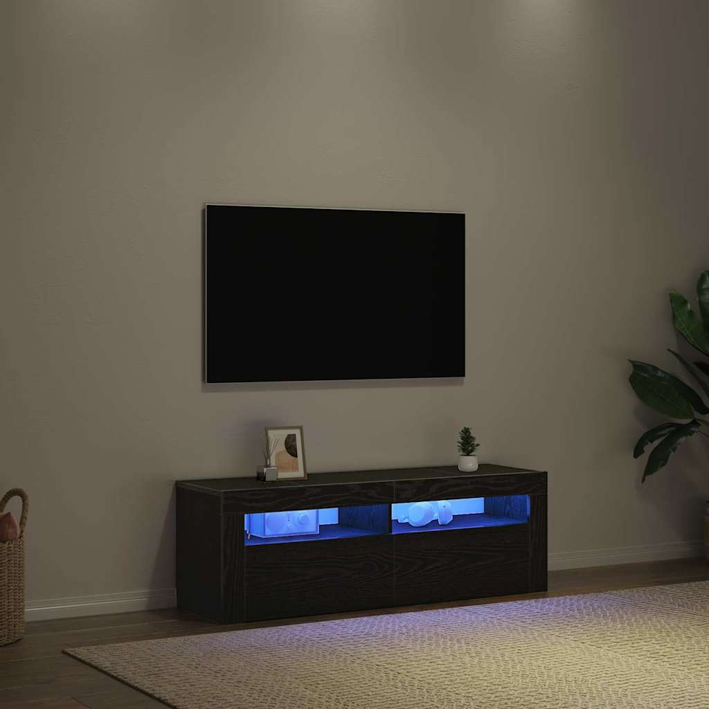 TV ormar Crni hrast 120 x 35 x 40 cm Konstruirano drvo