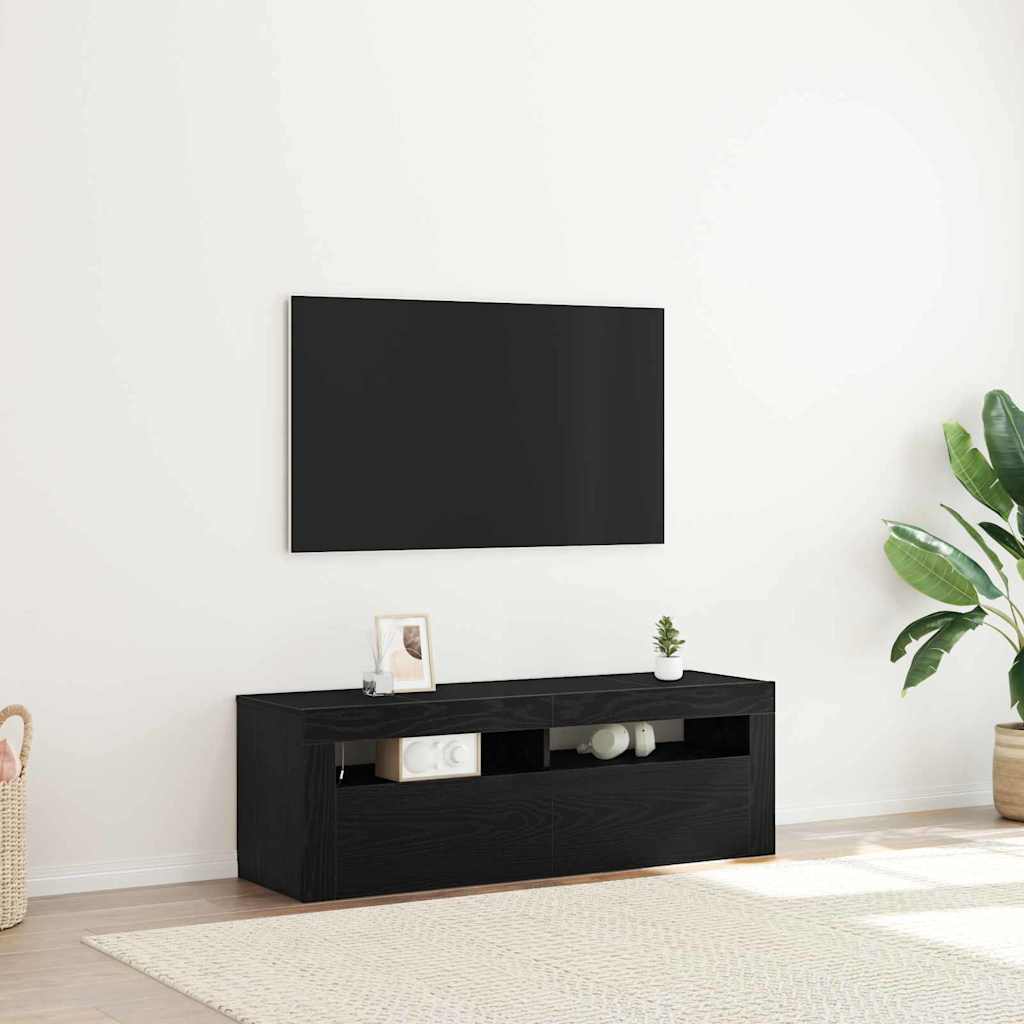 TV ormar Crni hrast 120 x 35 x 40 cm Konstruirano drvo