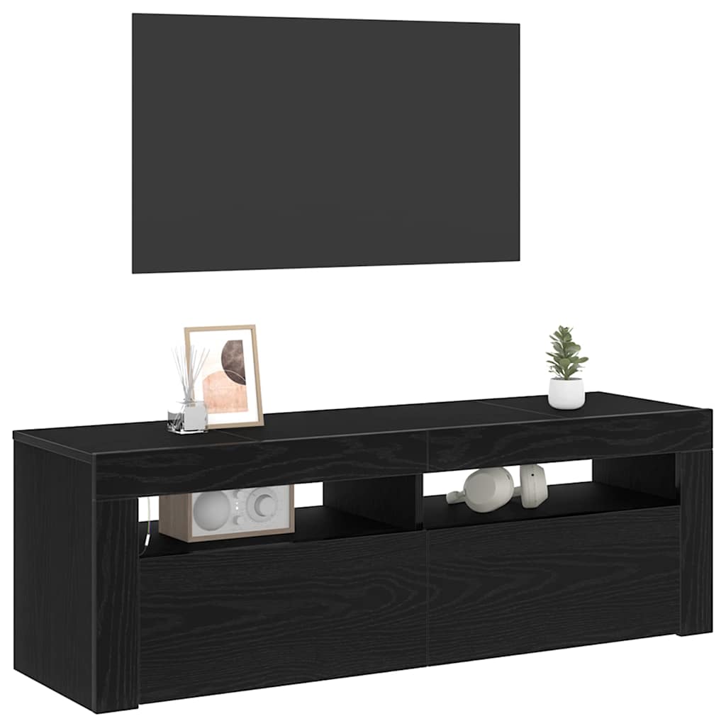 TV ormar Crni hrast 120 x 35 x 40 cm Konstruirano drvo