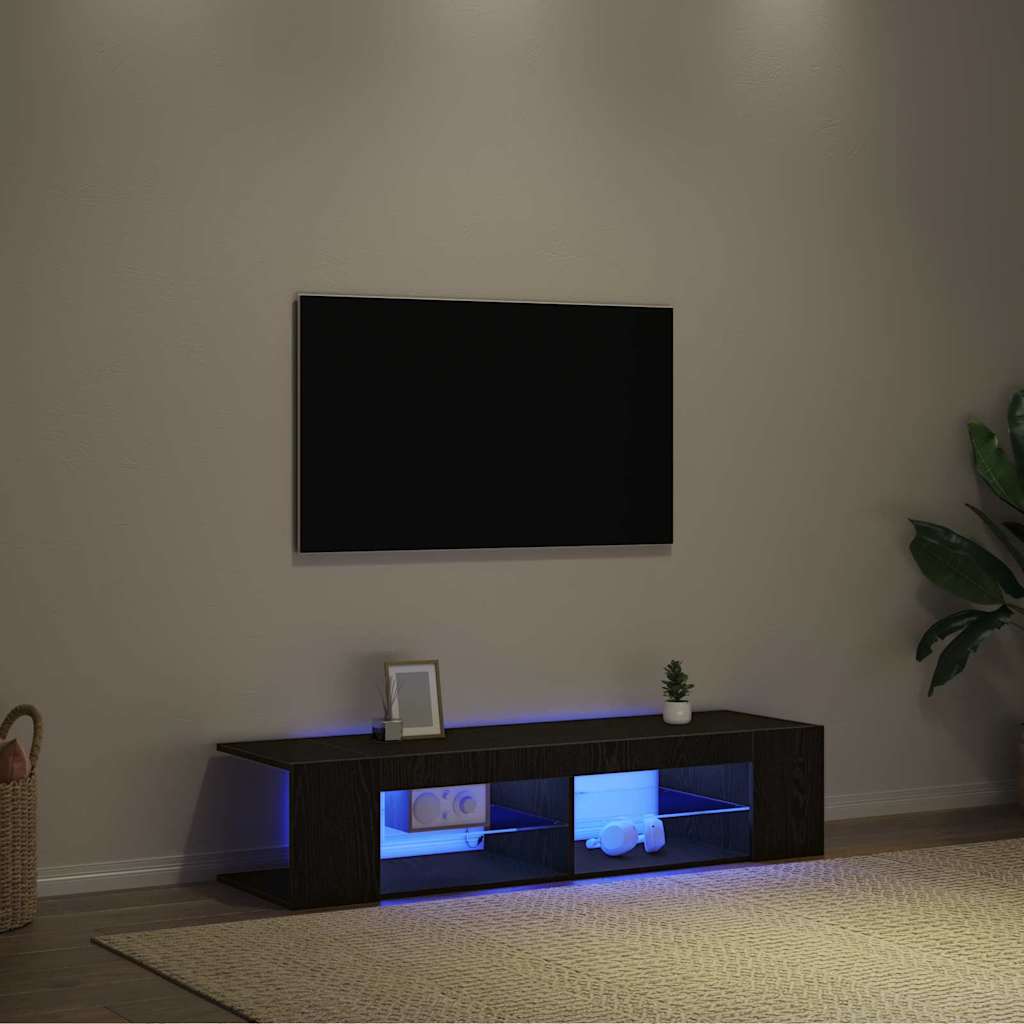 TV ormar Crni hrast 135 x 39 x 30 cm Konstruirano drvo