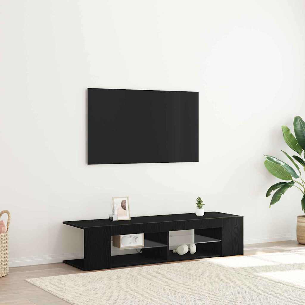 TV ormar Crni hrast 135 x 39 x 30 cm Konstruirano drvo