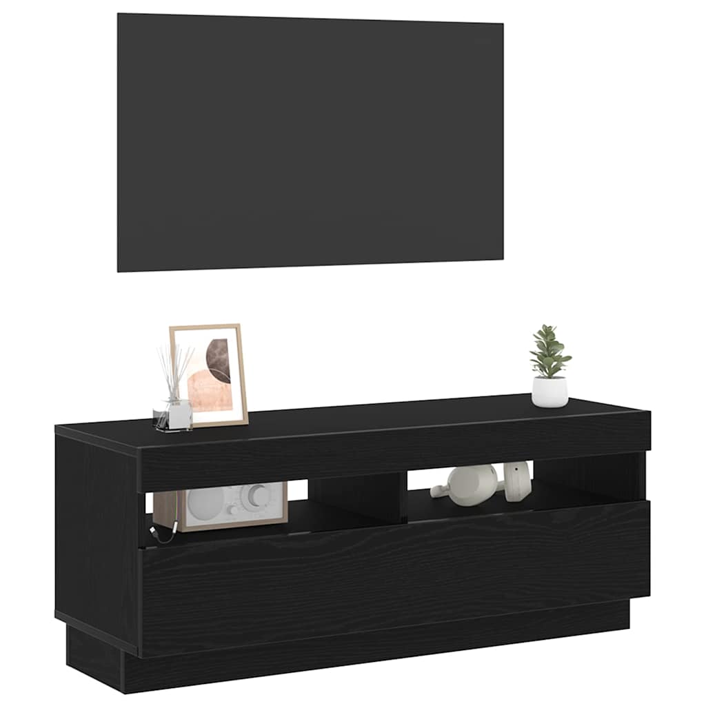 TV ormar Crni hrast 100 x 35 x 40 cm Konstruirano drvo