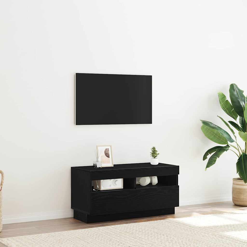 TV ormar Crni hrast 80 x 35 x 40 cm Konstruirano drvo