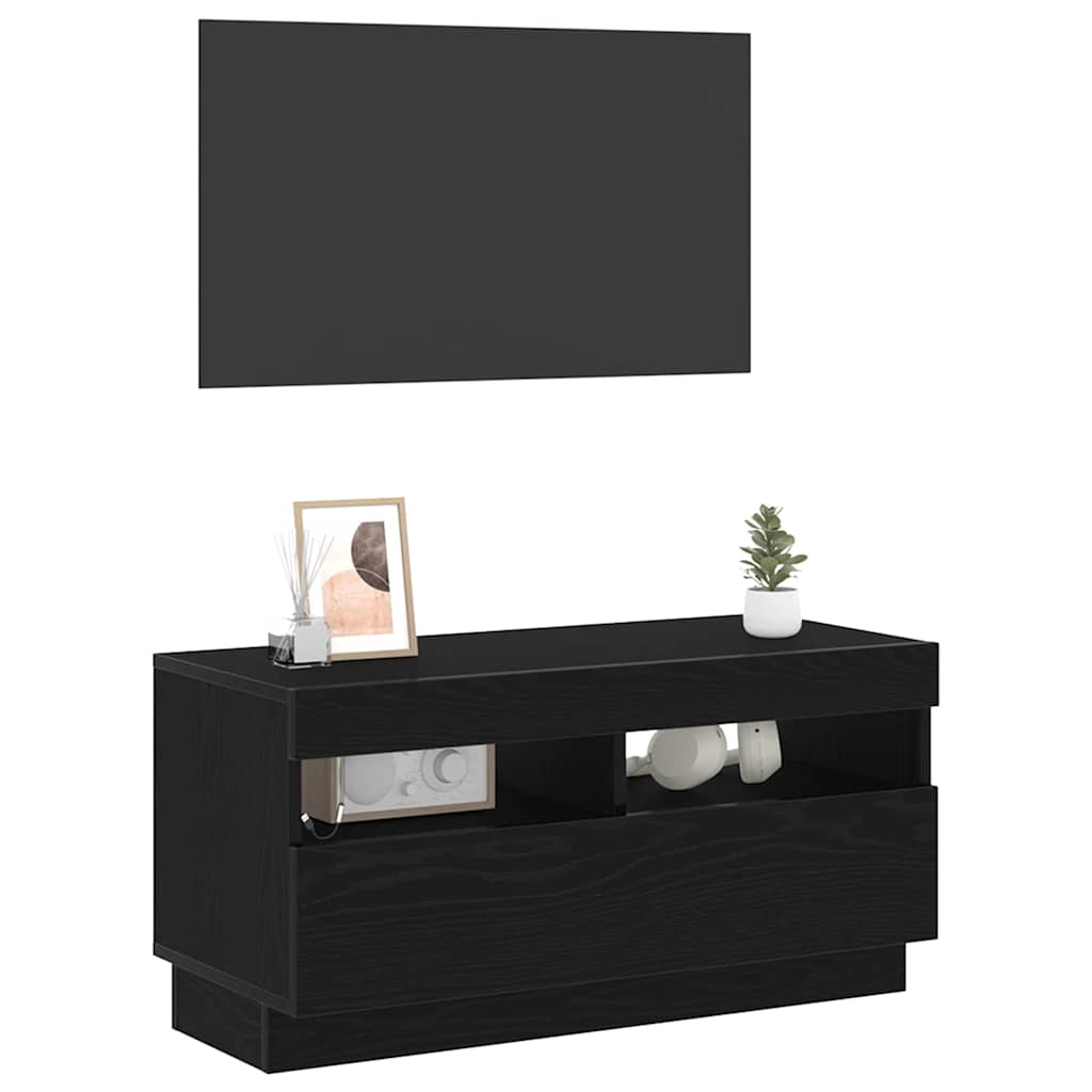 TV ormar Crni hrast 80 x 35 x 40 cm Konstruirano drvo