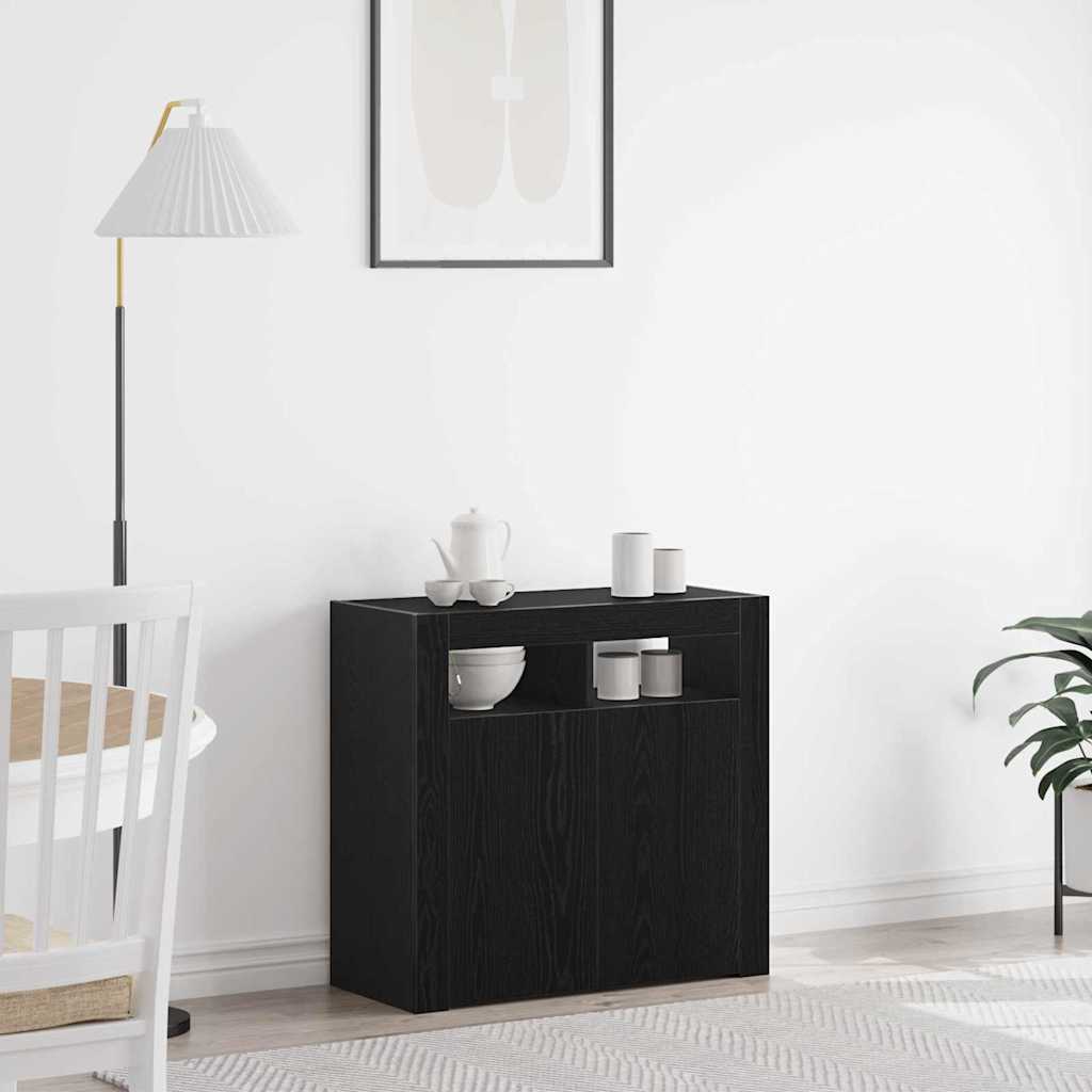 Kreveta Crni hrast 80 x 35 x 75 cm Konstruirano drvo