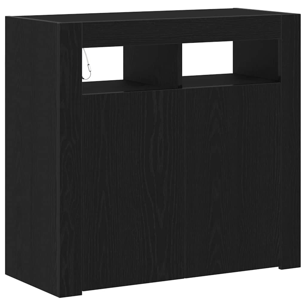 Kreveta Crni hrast 80 x 35 x 75 cm Konstruirano drvo