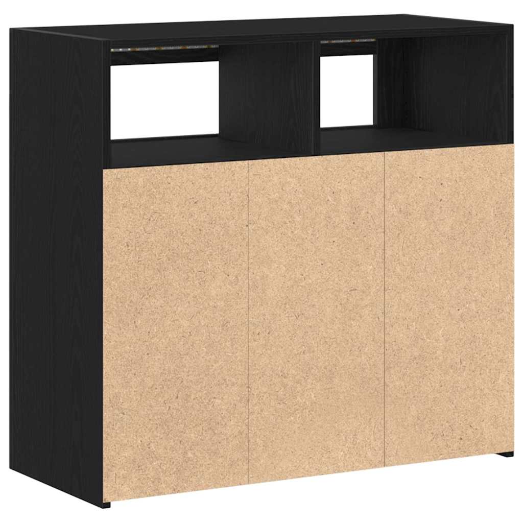 Kreveta Crni hrast 80 x 35 x 75 cm Konstruirano drvo