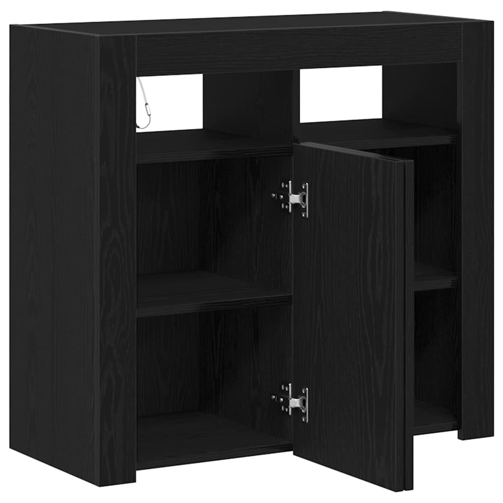 Kreveta Crni hrast 80 x 35 x 75 cm Konstruirano drvo