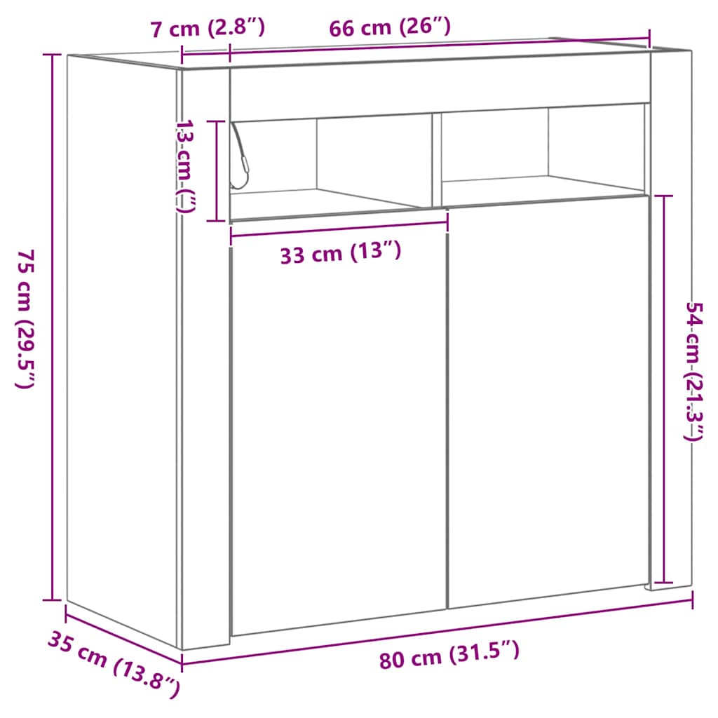 Kreveta Crni hrast 80 x 35 x 75 cm Konstruirano drvo