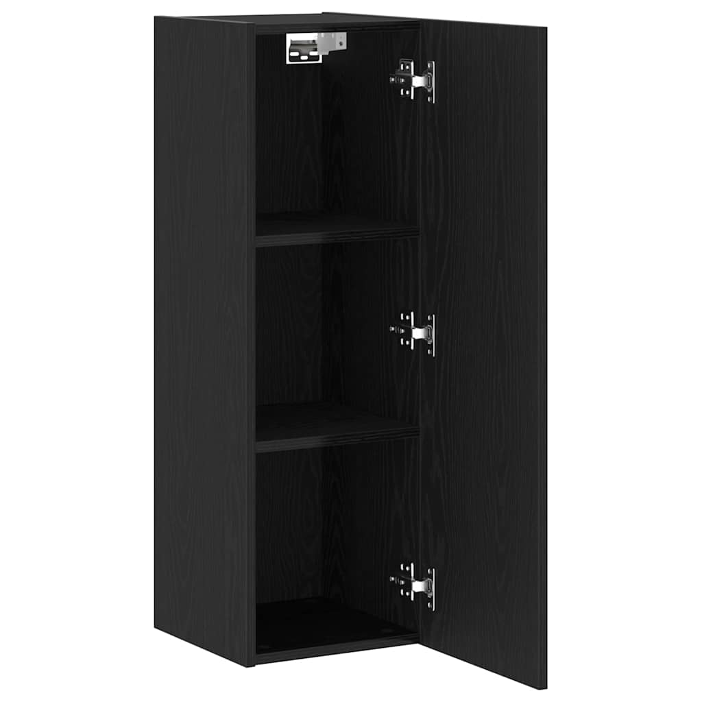 TV Kabinet za Zid Zidne 2 pcs Crni hrast 30,5 x 28,5 x 90 cm