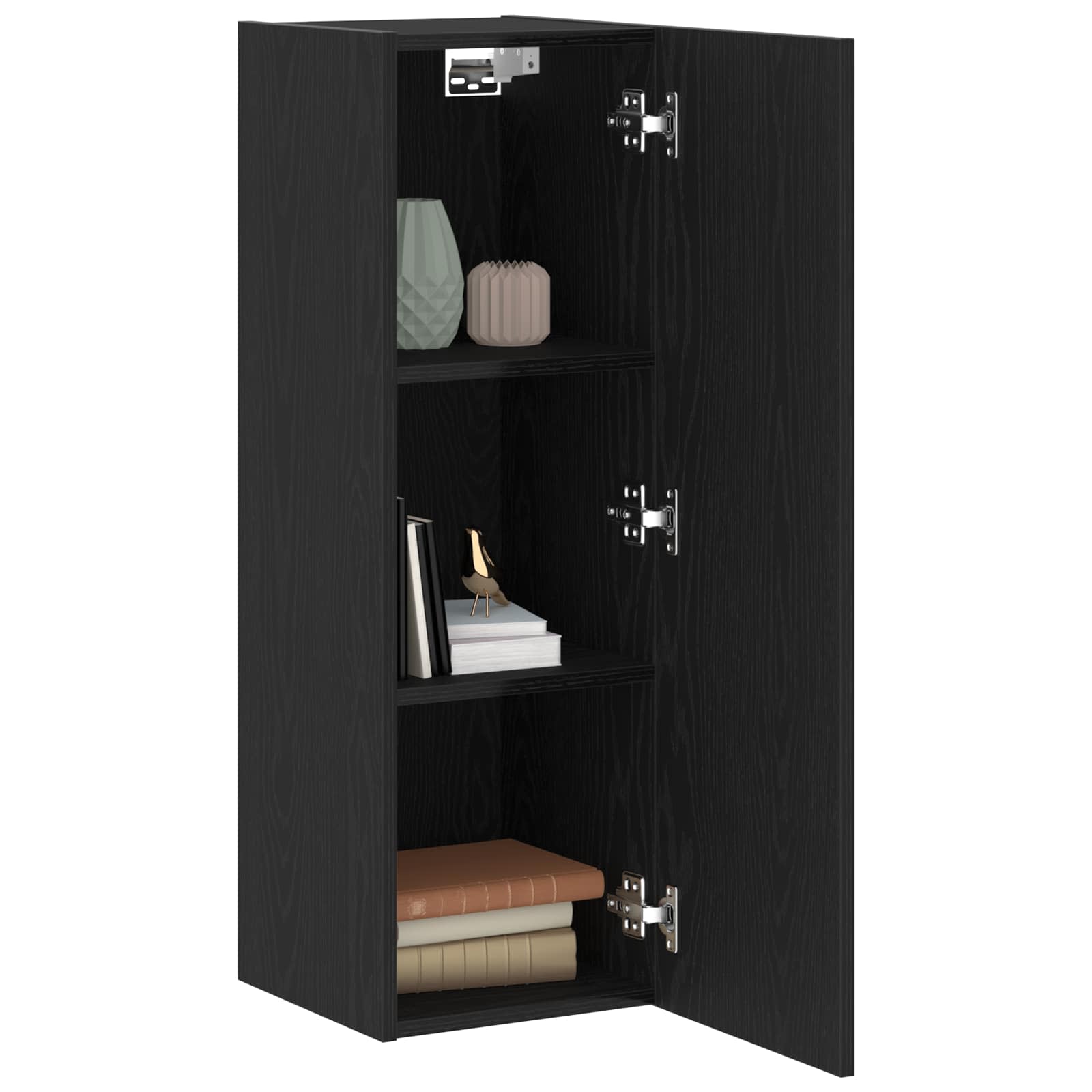 TV Kabinet za Zid Zidne 2 pcs Crni hrast 30,5 x 28,5 x 90 cm