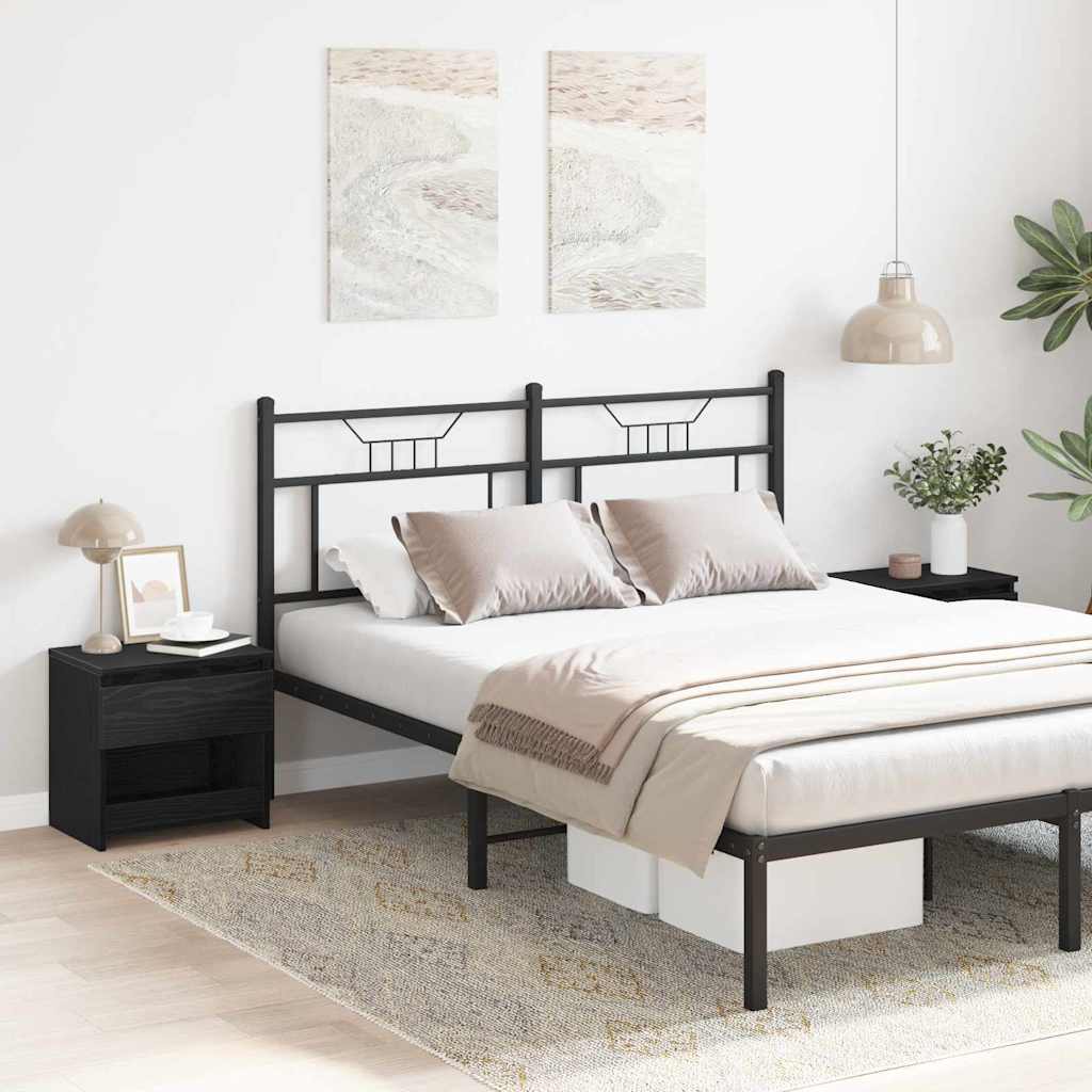 Noćni ormar 2 pcs Crni hrast 40 x 30 x 39 cm Konstruirano drvo