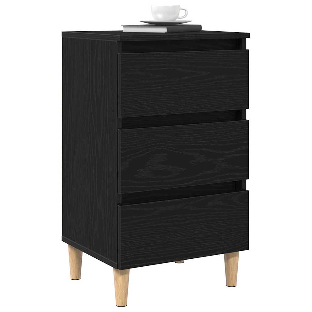 Noćni ormar Crni hrast 40 x 35 x 69 cm Konstruirano drvo
