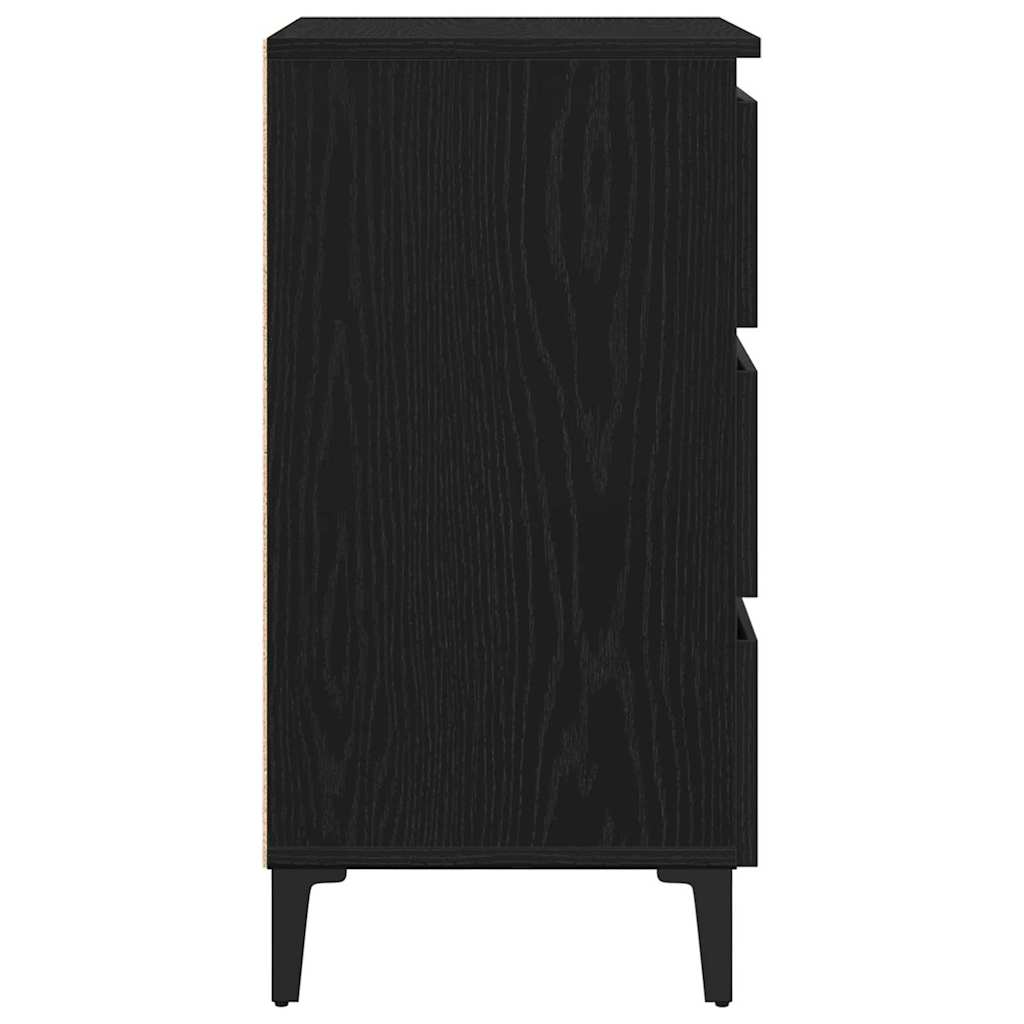 Noćni ormar Crni hrast 40 x 35 x 69 cm Konstruirano drvo