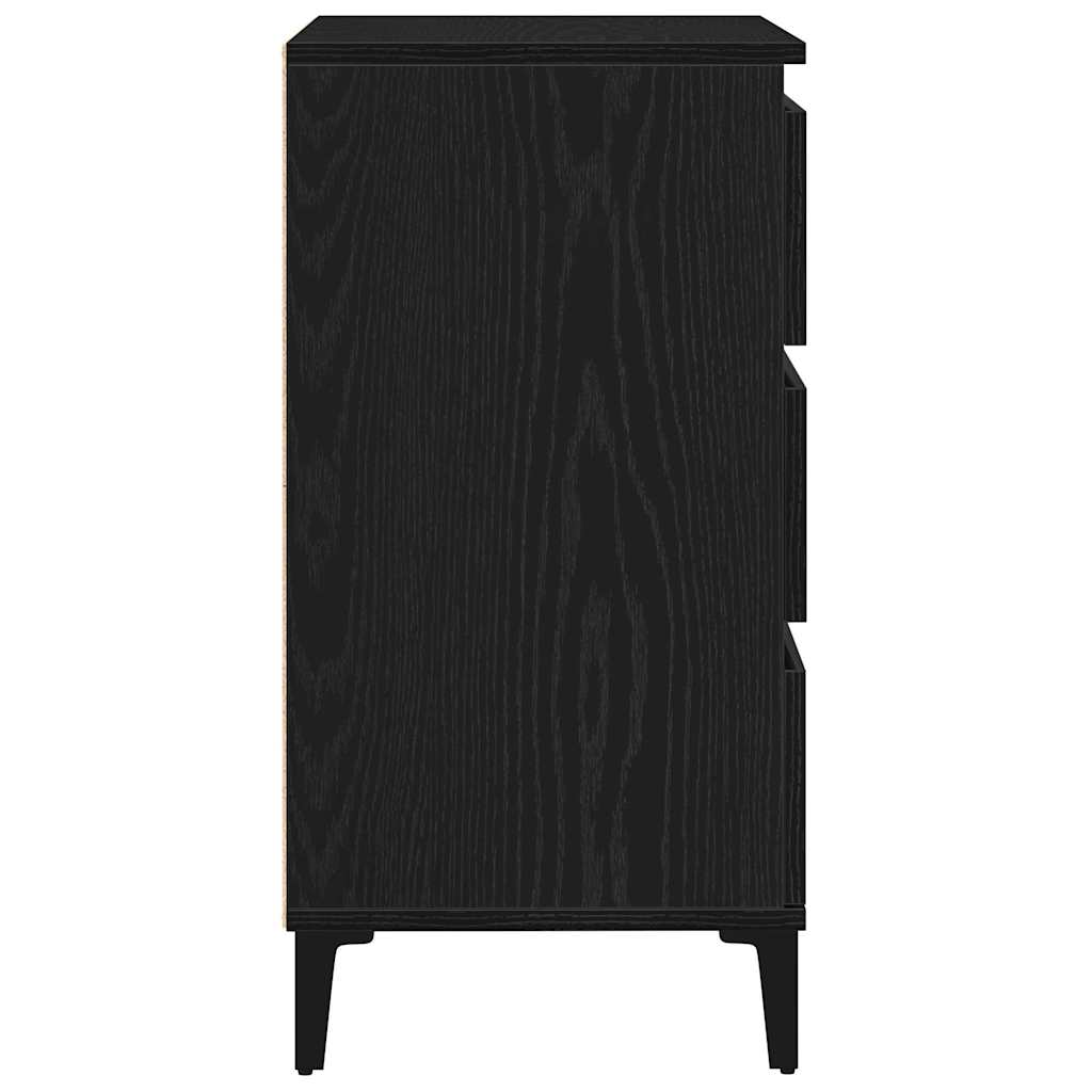 Kreveta s ladicama Crni hrast 60 x 35 x 70 cm Konstruirano drvo
