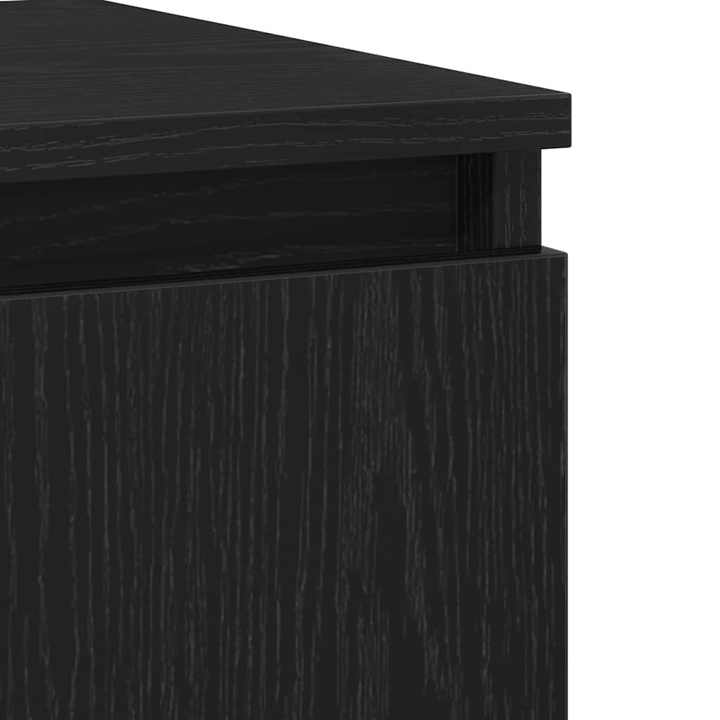 Kreveta Crni hrast 104 x 35 x 70 cm Konstruirano drvo