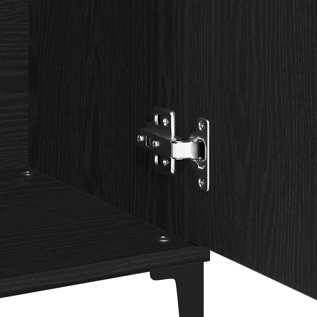 Kreveta Crni hrast 104 x 35 x 70 cm Konstruirano drvo