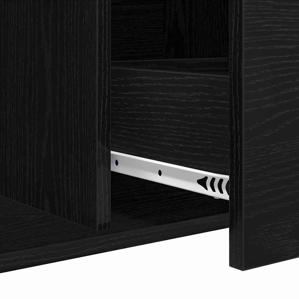 Kreveta Crni hrast 104 x 35 x 70 cm Konstruirano drvo