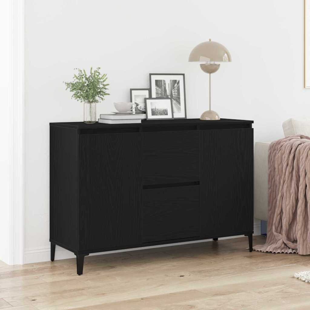 Kreveta Crni hrast 104 x 35 x 70 cm Konstruirano drvo