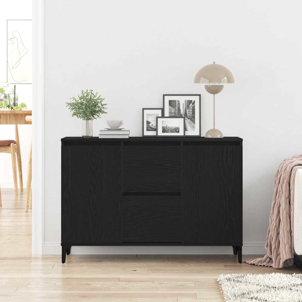 Kreveta Crni hrast 104 x 35 x 70 cm Konstruirano drvo
