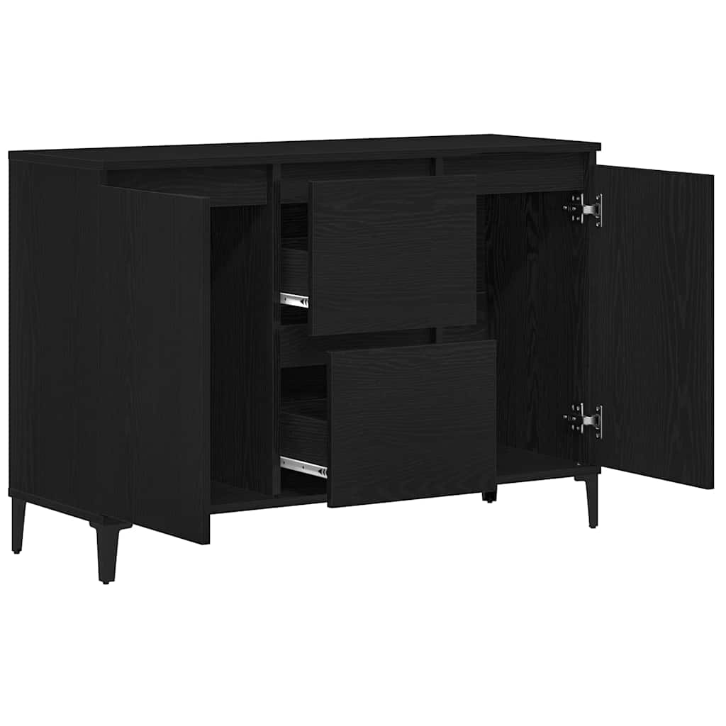 Kreveta Crni hrast 104 x 35 x 70 cm Konstruirano drvo