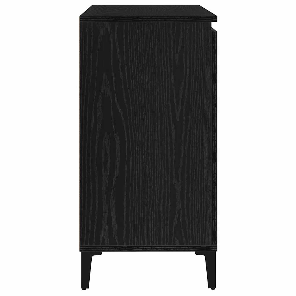 Kreveta Crni hrast 104 x 35 x 70 cm Konstruirano drvo