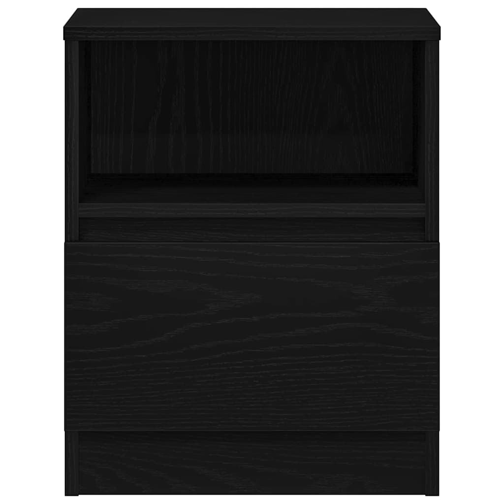Noćni ormar 2 pcs Crni hrast 40 x 40 x 50 cm Konstruirano drvo