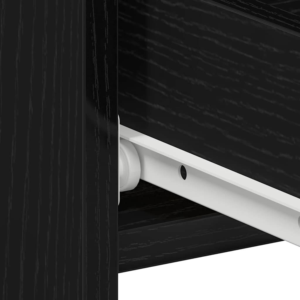 Noćni ormar s ladicama 2 pcs Crni hrast 40 x 35 x 62,5 cm