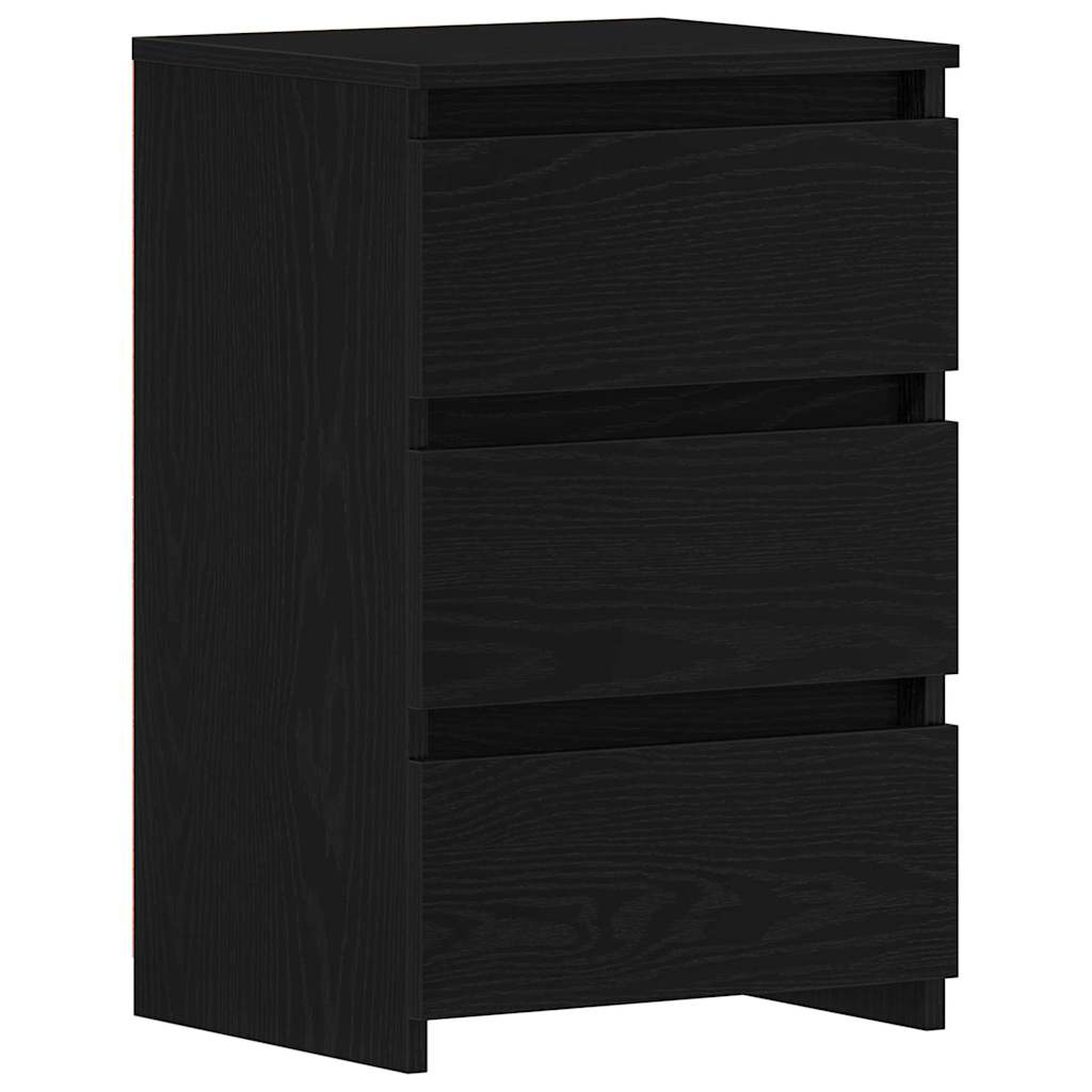Noćni ormar s ladicama 2 pcs Crni hrast 40 x 35 x 62,5 cm