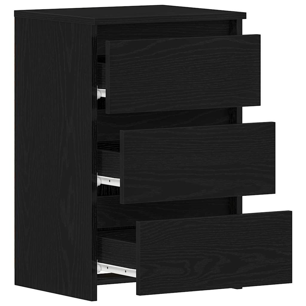 Noćni ormar s ladicama 2 pcs Crni hrast 40 x 35 x 62,5 cm