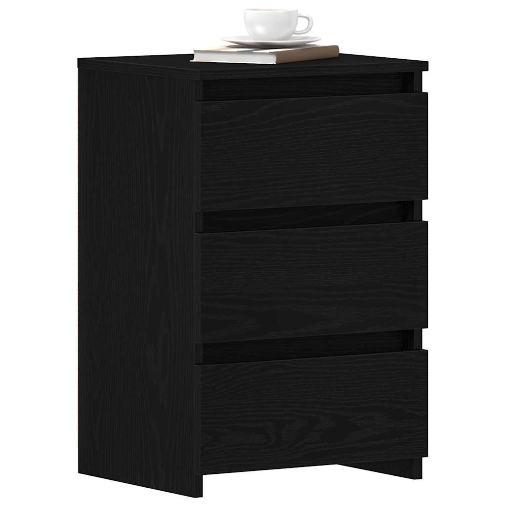 Noćni ormar s ladicama 2 pcs Crni hrast 40 x 35 x 62,5 cm