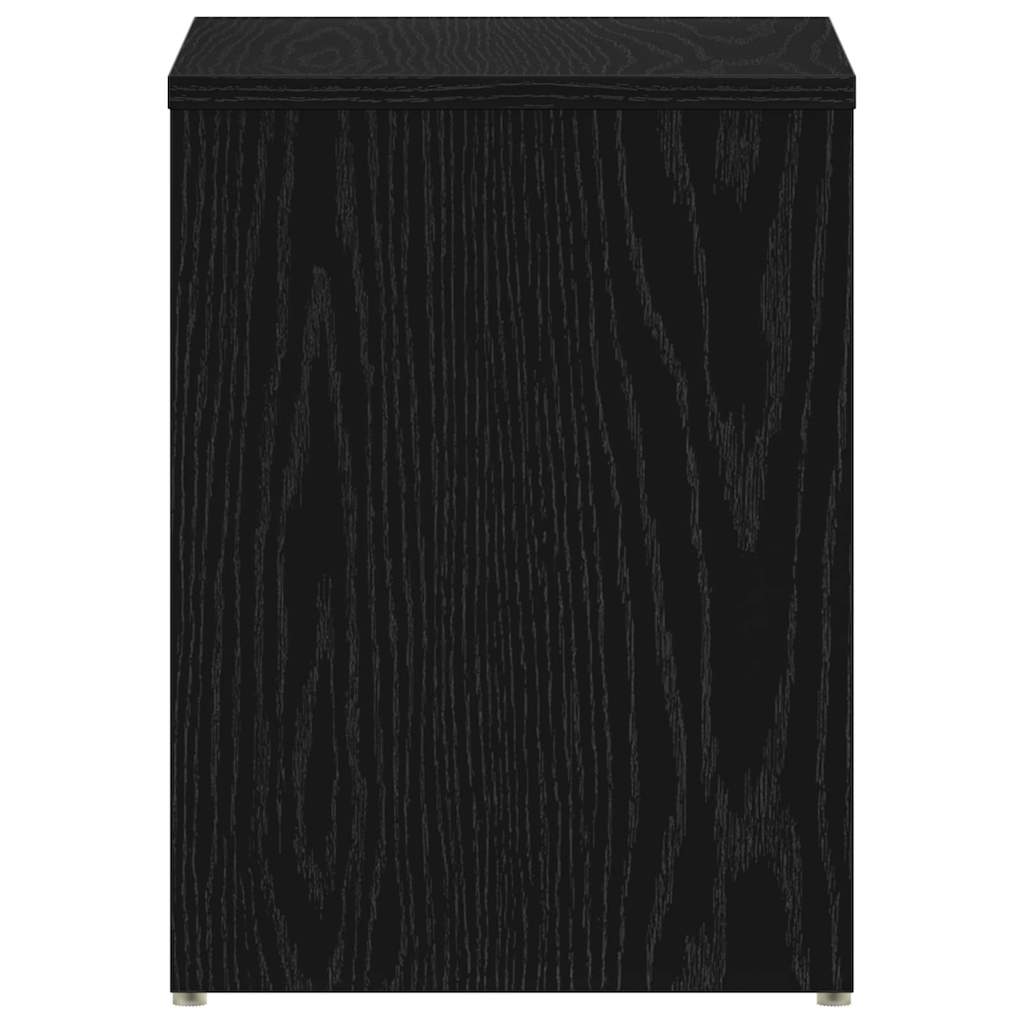 Noćni ormar 2 pcs Crni hrast 40 x 30 x 40 cm Konstruirano drvo