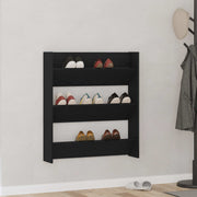 Ormar za cipele Crni hrast 80 x 18 x 90 cm Konstruirano drvo