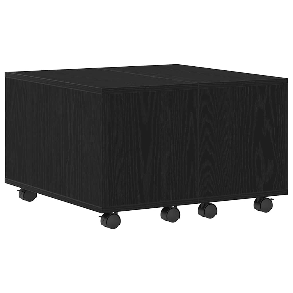 Kava Stol Crni hrast 60 x 60 x 38 cm Konstruirano drvo