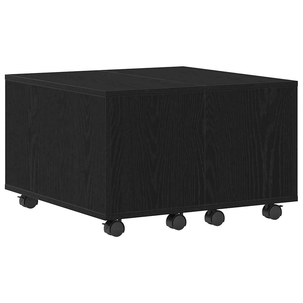 Kava Stol Crni hrast 60 x 60 x 38 cm Konstruirano drvo